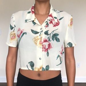 Vintage Floral Blouse